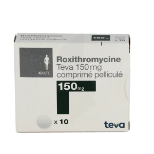 Roxithromycine Teva 150 Mg, Comprimé Pelliculé