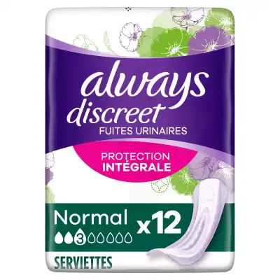 ALWAYS Discreet serviettes normal Sachet/12
