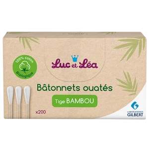 Luc Et Lea Bâtonnet Ouaté Bambou B/200