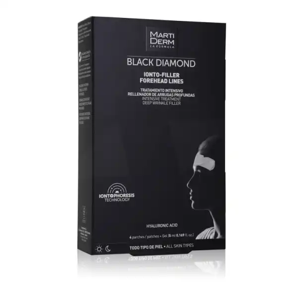 Martiderm Black Diamond Ionto-filler Forehead Lines 4 Patchs + Gel 4ml