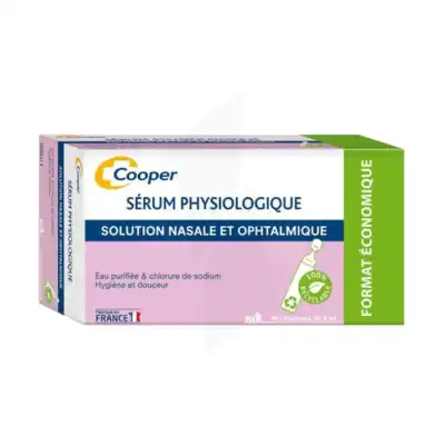 Cooper Sérum Physiologique Solution Nasale Et Ophtalmique 40 X 5 Ml à SOUMOULOU