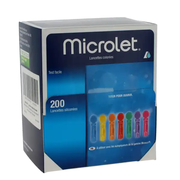Microlet Lancettes Colorés B/200