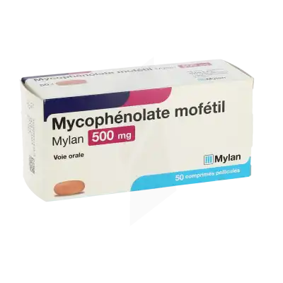 MYCOPHENOLATE MOFETIL VIATRIS 500 mg, comprimé pelliculé