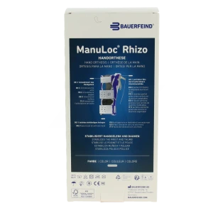 Manuloc Rhizo Orthèse Poignet-pouce Stabilisatrice Titane Gauche T0