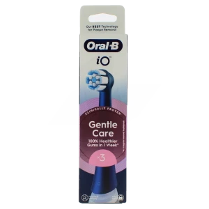 Oral-b Io Brossettes Pour Brosse à Dents électrique Noires Gentle Care X 3
