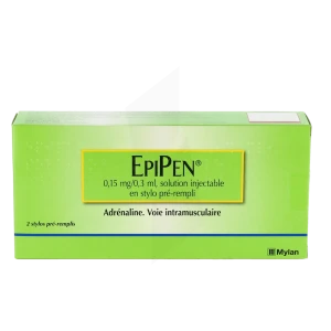 Epipen 0,15 Mg/0,3 Ml, Solution Injectable En Stylo Pré-rempli