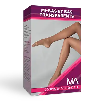 Ma Mi-bas Transparent Noir 4 Long à Crépy-en-Valois