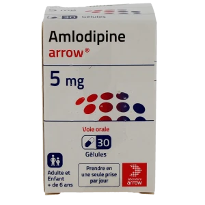 Amlodipine Arrow 5 Mg, Gélule