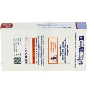 Bisoprolol Ref 5 Mg, Comprimé Pelliculé Sécable