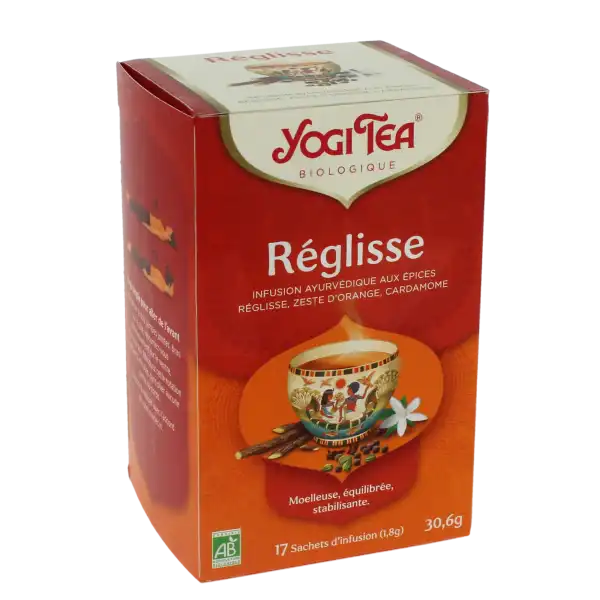 Yogi Tea Tisane Ayurvédique Réglisse Bio 17 Sachets/1,8g