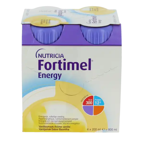 Fortimel Energy Nutriment Vanille 4 Bouteilles/200ml