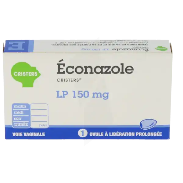 Econazole Cristers L.p. 150 Mg, Ovule à Libération Prolongée