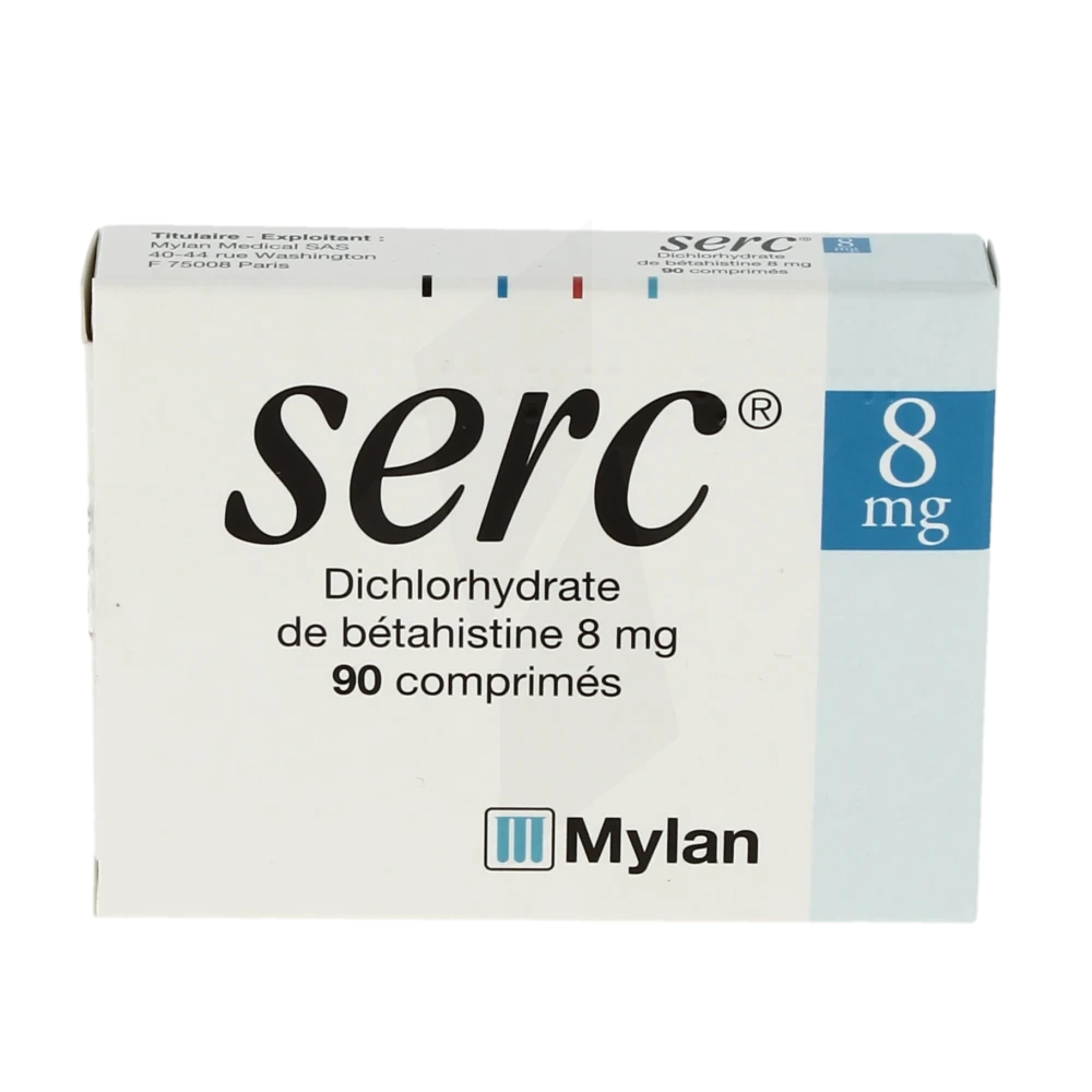 Pharmacie Du Canton - Médicament Serc 8 Mg, Comprimé - DICHLORHYDRATE DE  BÉTAHISTINE - LA TREMBLADE