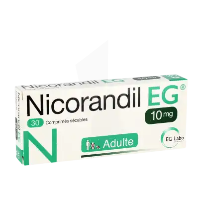 Nicorandil Eg 10 Mg, Comprimé Sécable à DIJON