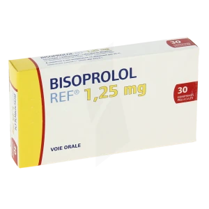 Bisoprolol Ref 1,25 Mg, Comprimé Pelliculé