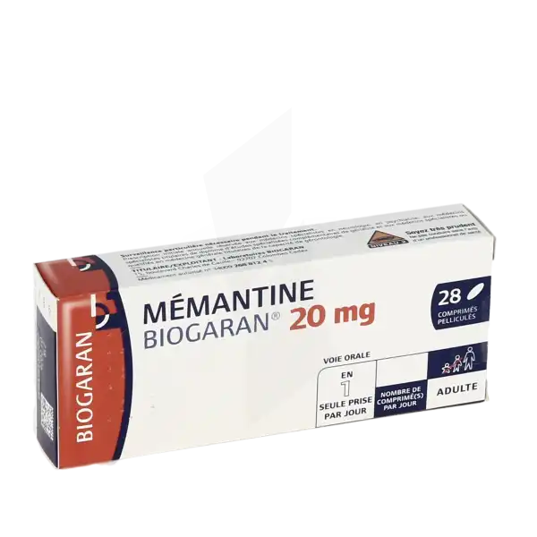 Pharmacie Mercier Medicament Memantine Biogaran 20 Mg Comprime Pellicule CHLORHYDRATE DE MEMANTINE MONTEREAU FAULT YONNE