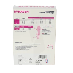 Sigvaris Dynaven Transparent Collant Classe 2 Femme Noir Long S