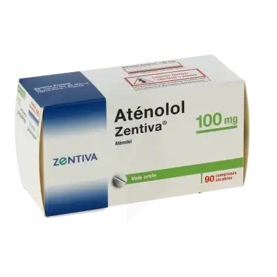 Atenolol Zentiva 100 Mg, Comprimé Sécable à Bordeaux