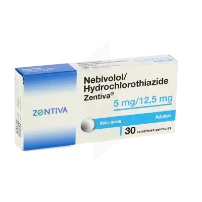 NEBIVOLOL/HYDROCHLOROTHIAZIDE ZENTIVA 5 mg/12,5 mg, comprimé pelliculé