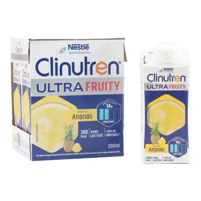 Clinutren Ultra Fruity Nutriment Ananas 4briquettes/200ml à Les Salles-du-Gardon