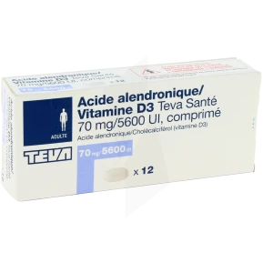 Acide Alendronique/vitamine D3 Teva Sante 70 Mg/5600 Ui, Comprimé