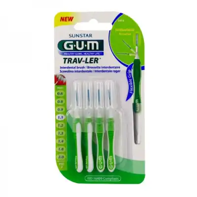 Gum Trav - Ler, 1,1 Mm, Manche Vert , Blister 4 à VERNON