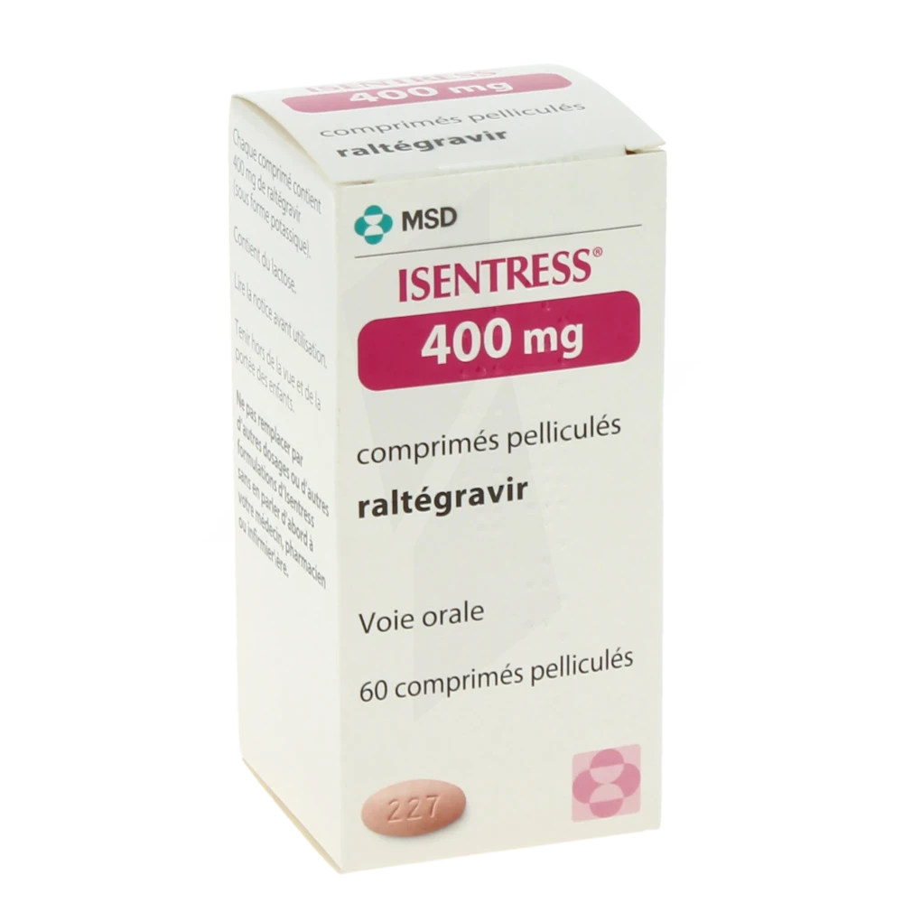 Isentress 400 Mg, Comprimé Pelliculé