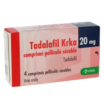 Tadalafil Krka 20 Mg, Comprimé Pelliculé Sécable à POITIERS