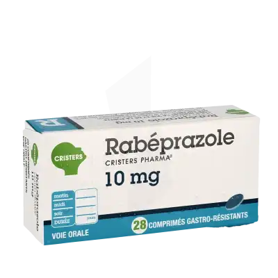RABEPRAZOLE CRISTERS PHARMA 10 mg, comprimé gastro-résistant