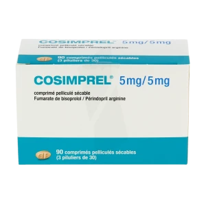 Cosimprel 5 Mg/5 Mg, Comprimé Pelliculé Sécable