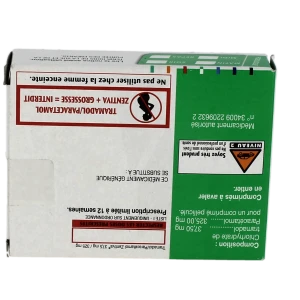 Tramadol/paracetamol Zentiva 37,5 Mg/325 Mg, Comprimé Pelliculé