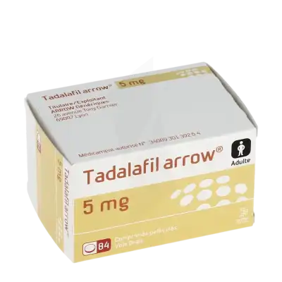 Tadalafil Arrow 5 Mg, Comprimé Pelliculé à CUISERY