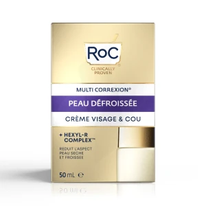 Roc Peau Défroissée Crème Visage Et Cou 50 Ml