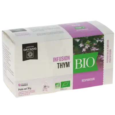 Dayang Thym Bio 20 Infusettes à ROCHEMAURE