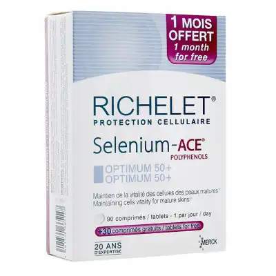 Richelet Selenium Ace Optimum 50+ Comprimés B/90+30 à Fargues-  Saint Hilaire