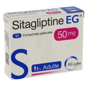 Sitagliptine Eg 50 Mg, Comprimé Pelliculé