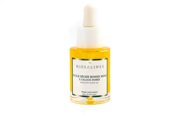 Biosalines Huile Sèche Bonne Mine à L’algue Dorée 30ml