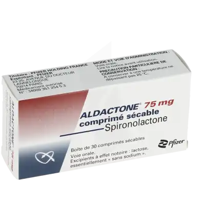 Aldactone 75 Mg, Comprimé Sécable à STRASBOURG