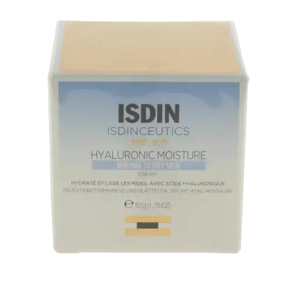 Isdin Hyaluronic Moisture Crème Peaux Normales à Sèches Pot/50g