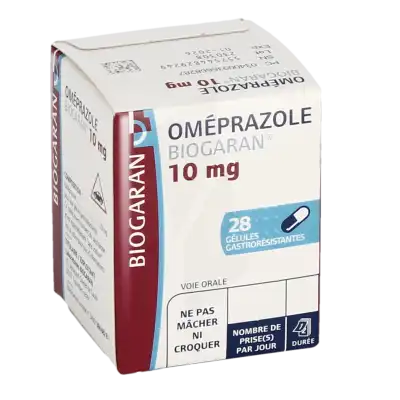 Omeprazole Biogaran 10 Mg, Gélule Gastro-résistante à Blere