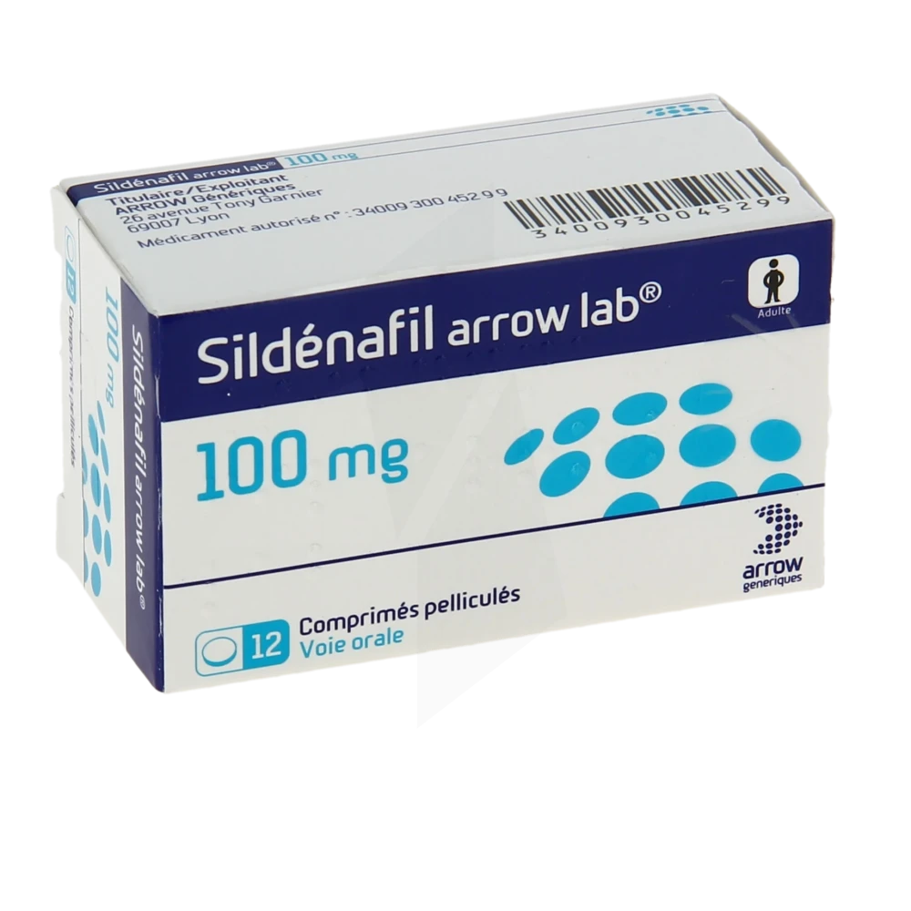 Sildenafil Arrow Lab 100 Mg, Comprimé Pelliculé