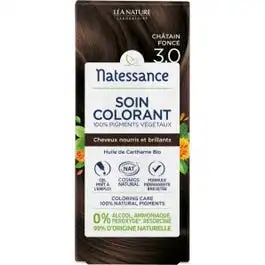 Natessance Soin Colorant Gel 100% Pigments Végétaux Châtain Foncé 3.0 T/150ml à BRUGES