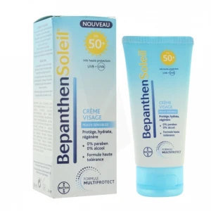 Bepanthensoleil Fps50+ Crème Visage Adulte T/50ml+après-soleil