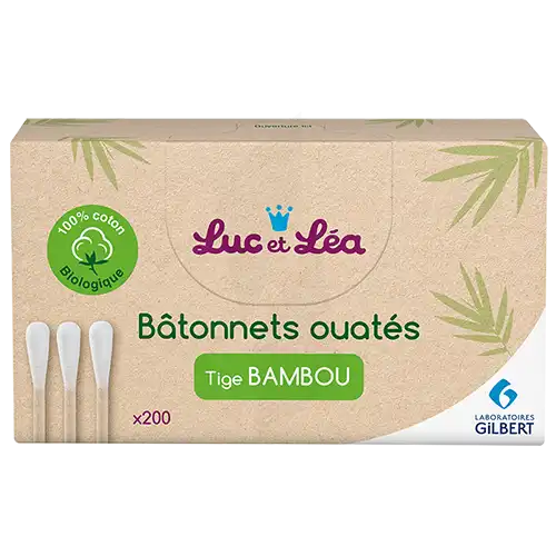 Luc Et Lea Bâtonnet Ouaté Bambou B/200