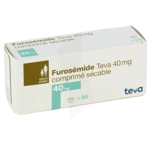 Furosemide Teva 40 Mg, Comprimé Sécable