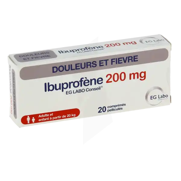 Ibuprofene Eg 200 Mg, Comprimé Pelliculé