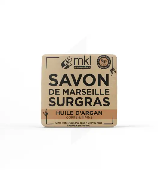 Mkl Savon De Marseille Solide Huile D'argan 100g