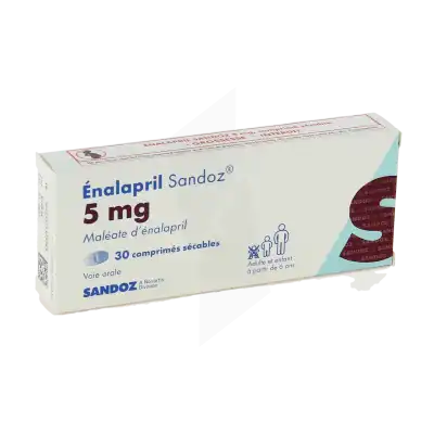 ENALAPRIL SANDOZ 5 mg, comprimé sécable