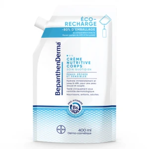 Bepanthenderma Crème Nutritive Corps Eco-recharge/400ml