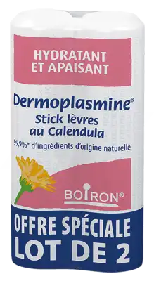 Boiron Dermoplasmine Stick Lèvres Au Calendula 2x4g à Annecy